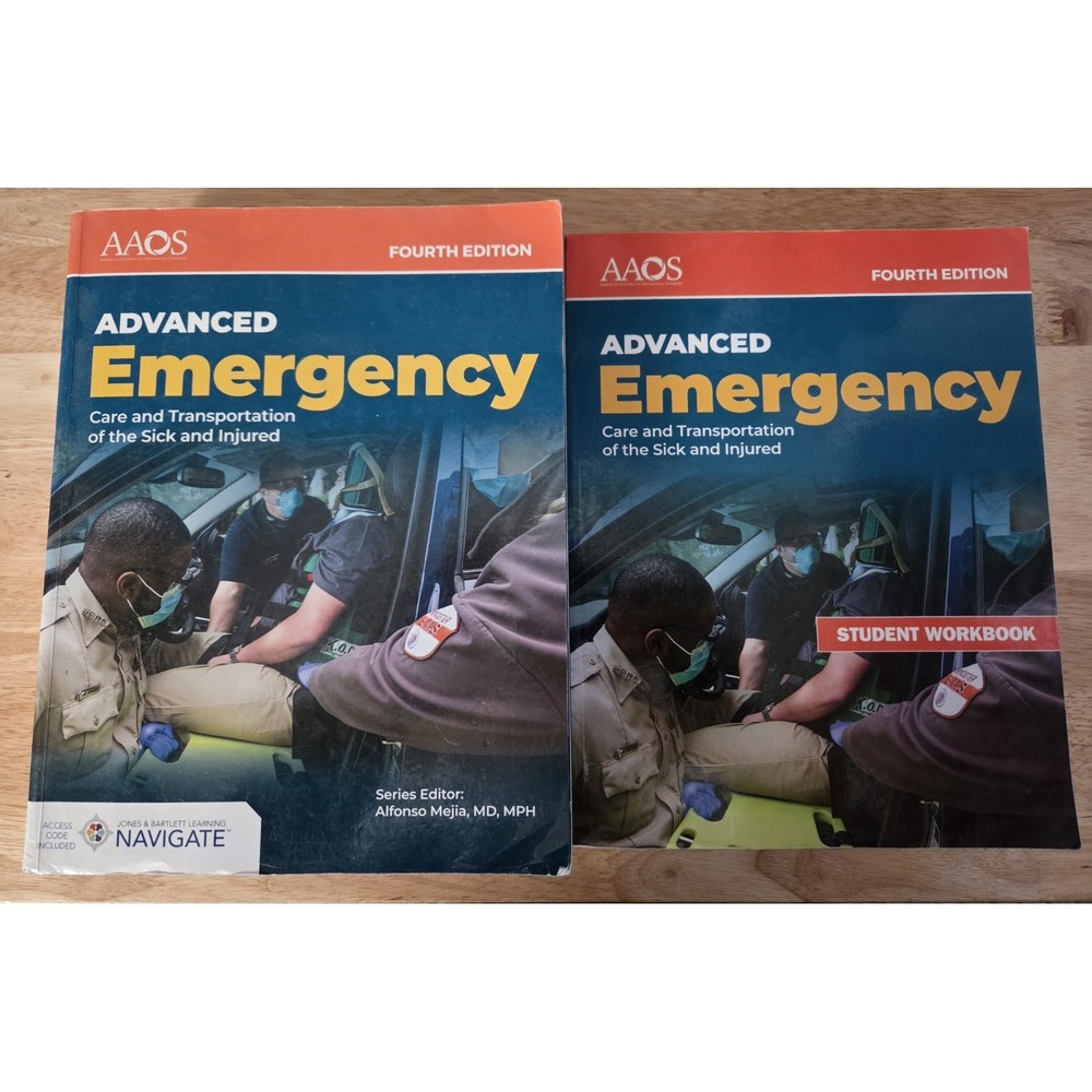 AAOS Advanced Emergency Care 4th Edition AEMT Textbook + Student Workbook Set
